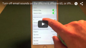 How to turn off iPhone email sounds